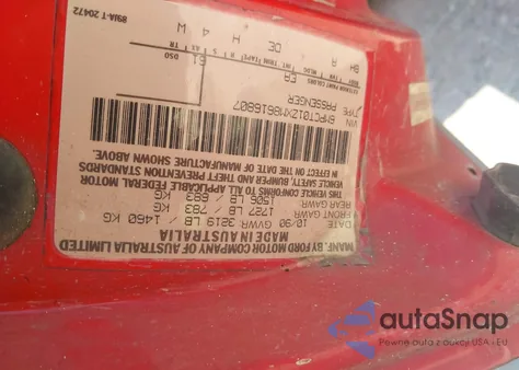 1991 Mercury Capri from USA, damaged, VIN 6MPCT01ZXM8616807